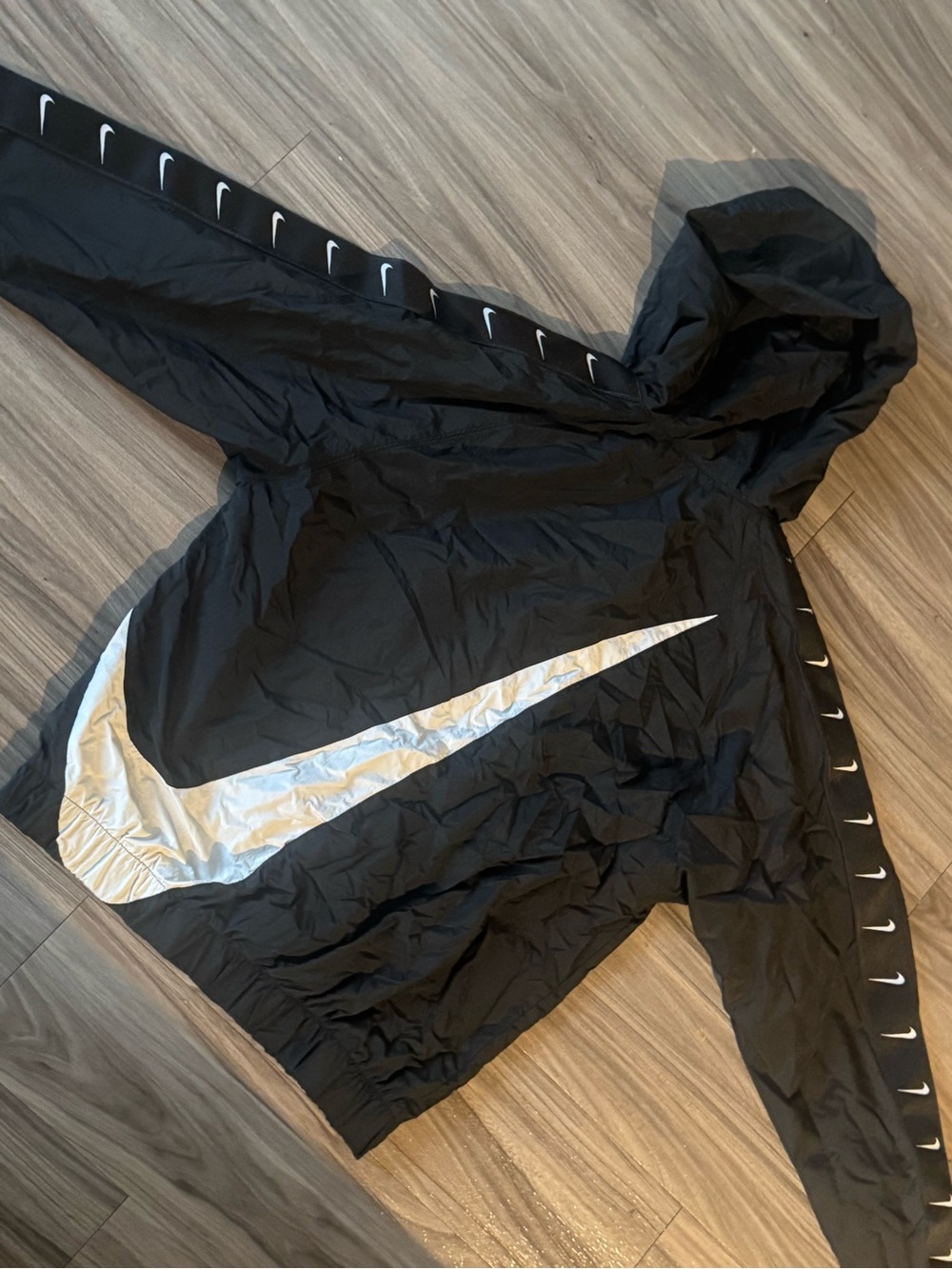 Nike Black Hooded Windbreaker